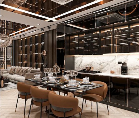 Đánh giá chi tiết 2 dòng tủ bếp cao cấp: Tủ bếp cánh kính...