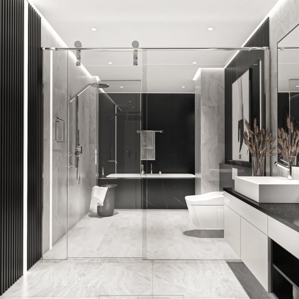 Thiết kế nội thất nhà vệ sinh - toilet 1