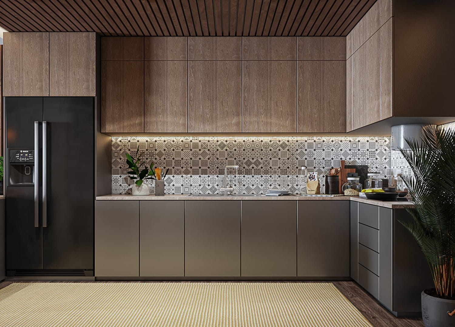 Tủ bếp MDF đẹp