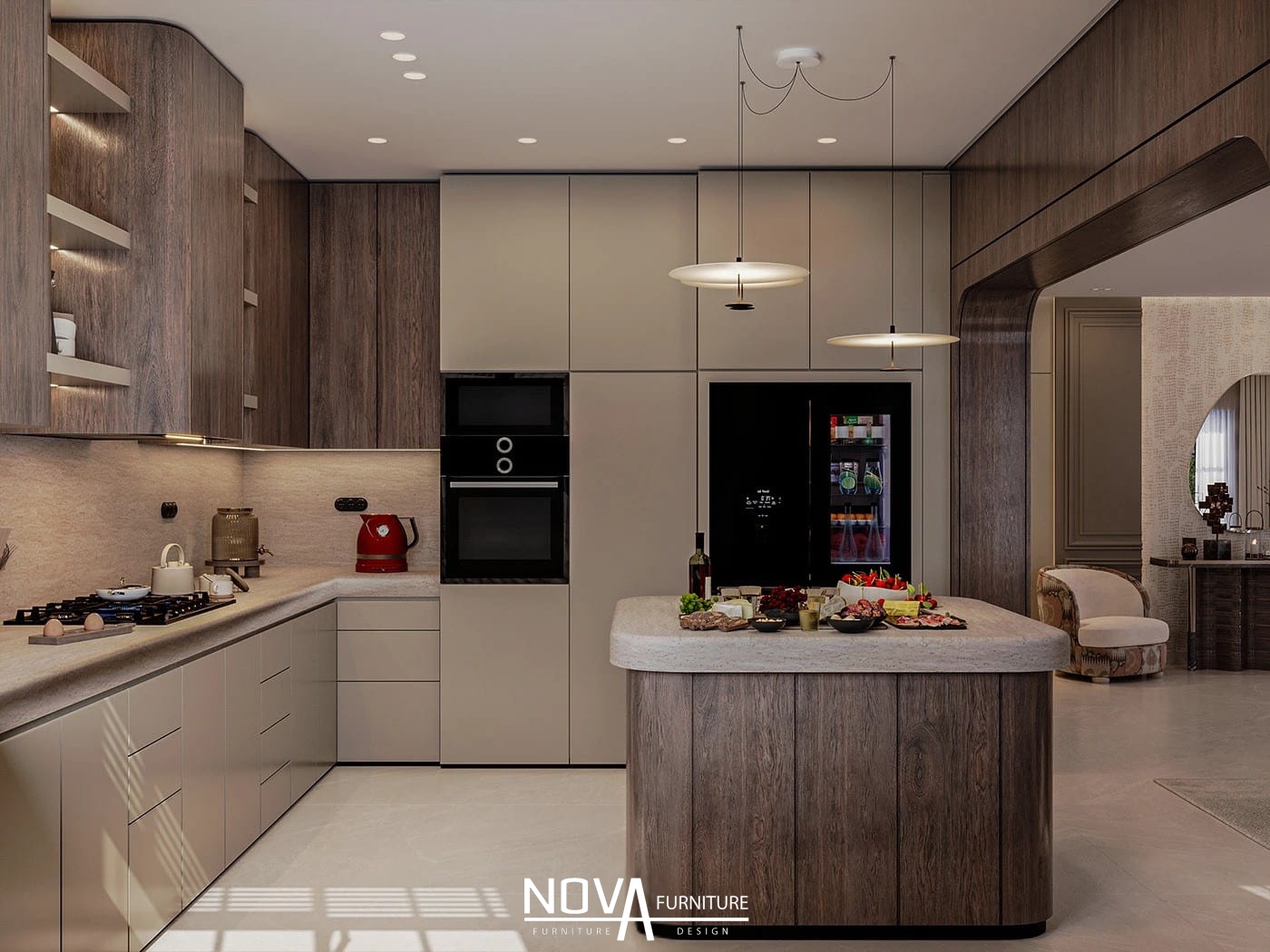 Tủ bếp gỗ Cần Thơ sang trọng