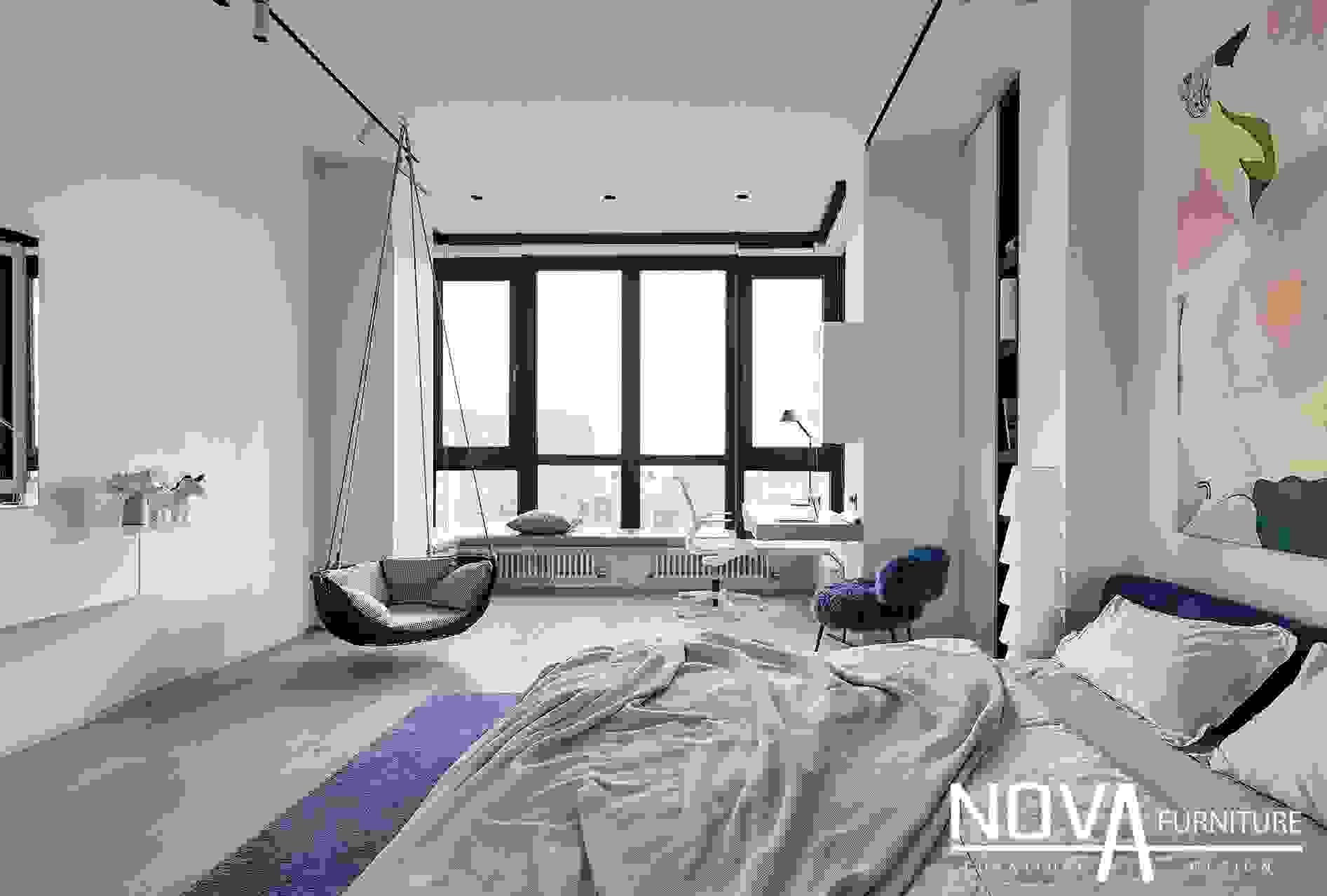 Nội thất phòng ngủ căn hộ hiện đại