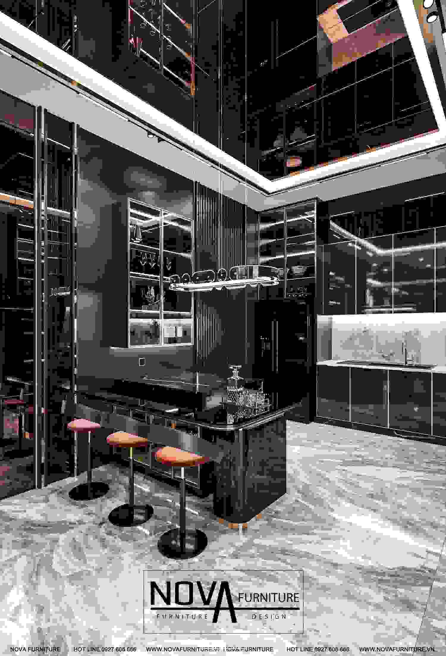 Thiết kế phòng bếp Luxury HCM