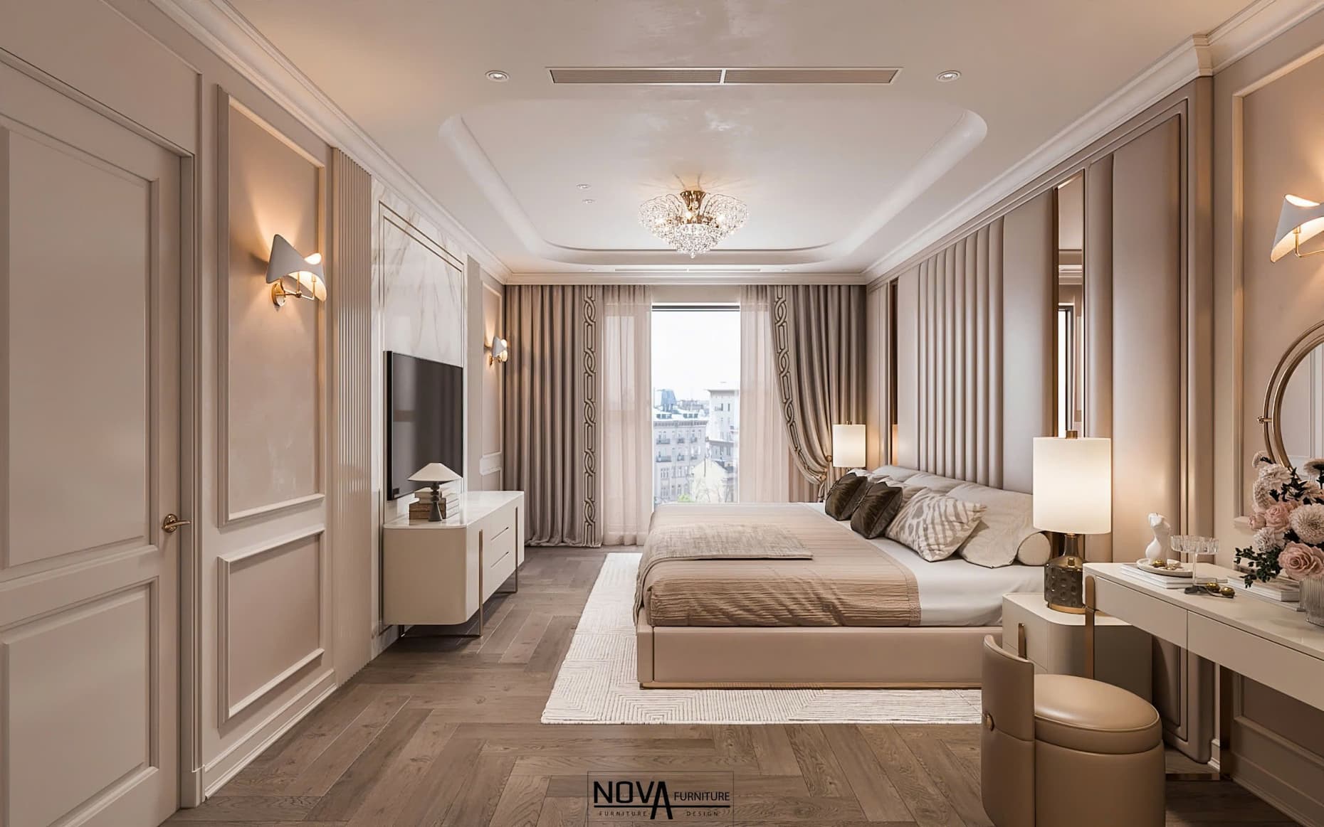 Nội thất phòng ngủ Master Luxury HCM