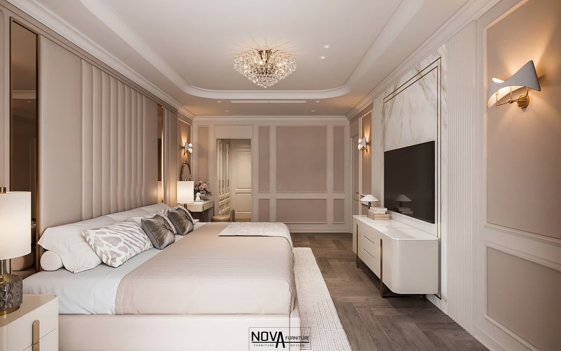 Nội thất phòng ngủ Master Luxury HCM