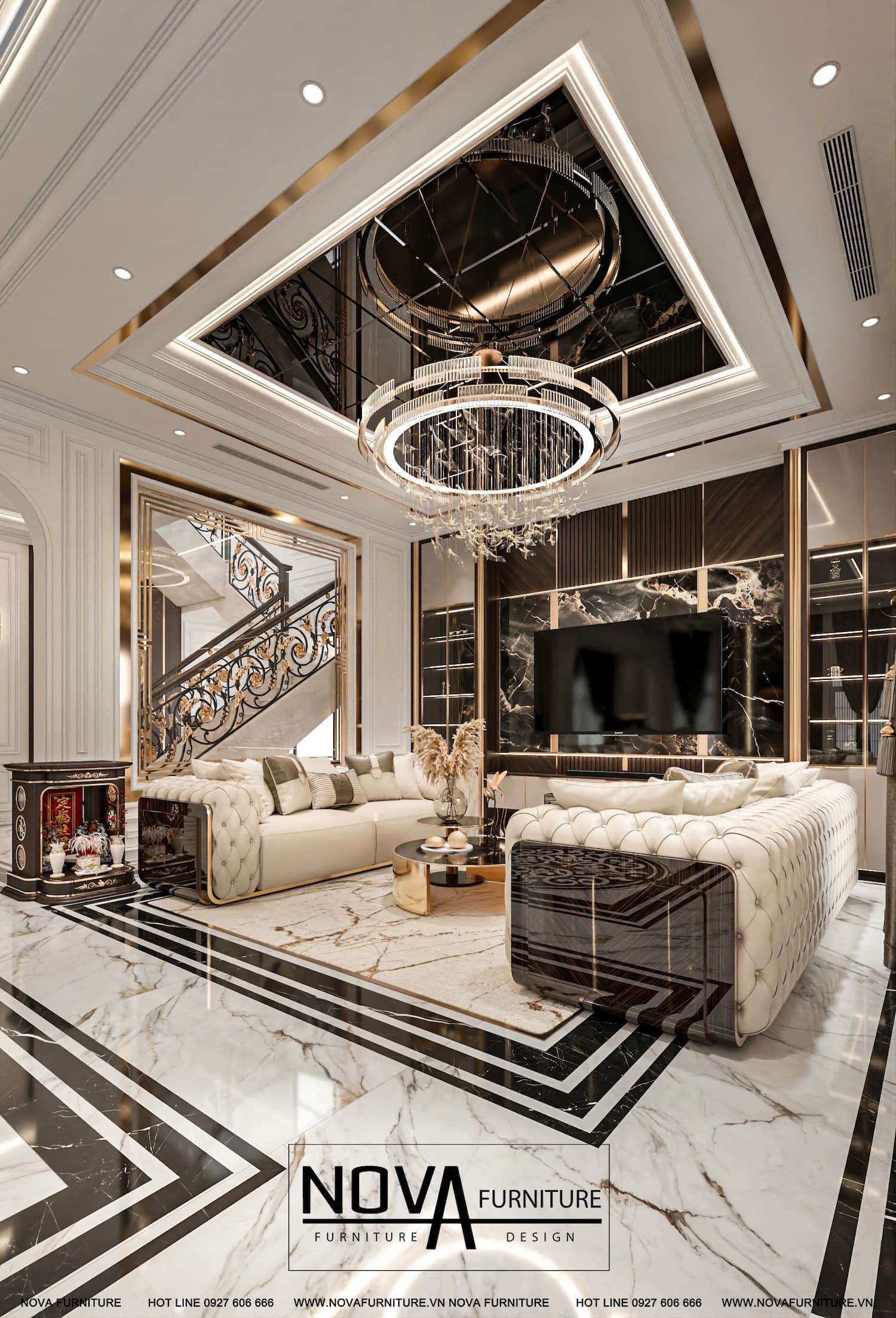 Thiết kế nội thất căn hộ Luxury HCM