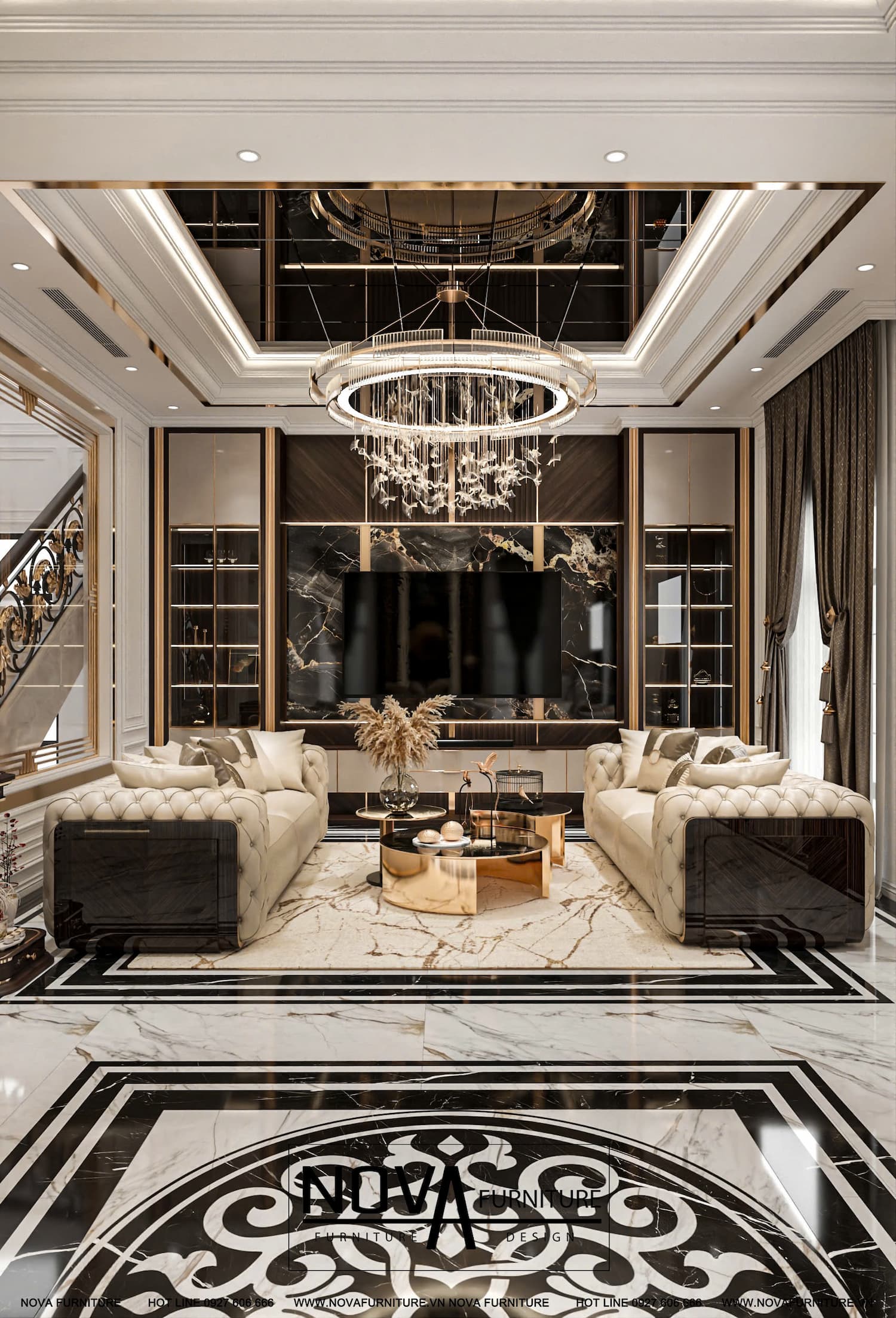 Thiết kế nội thất căn hộ Luxury HCM