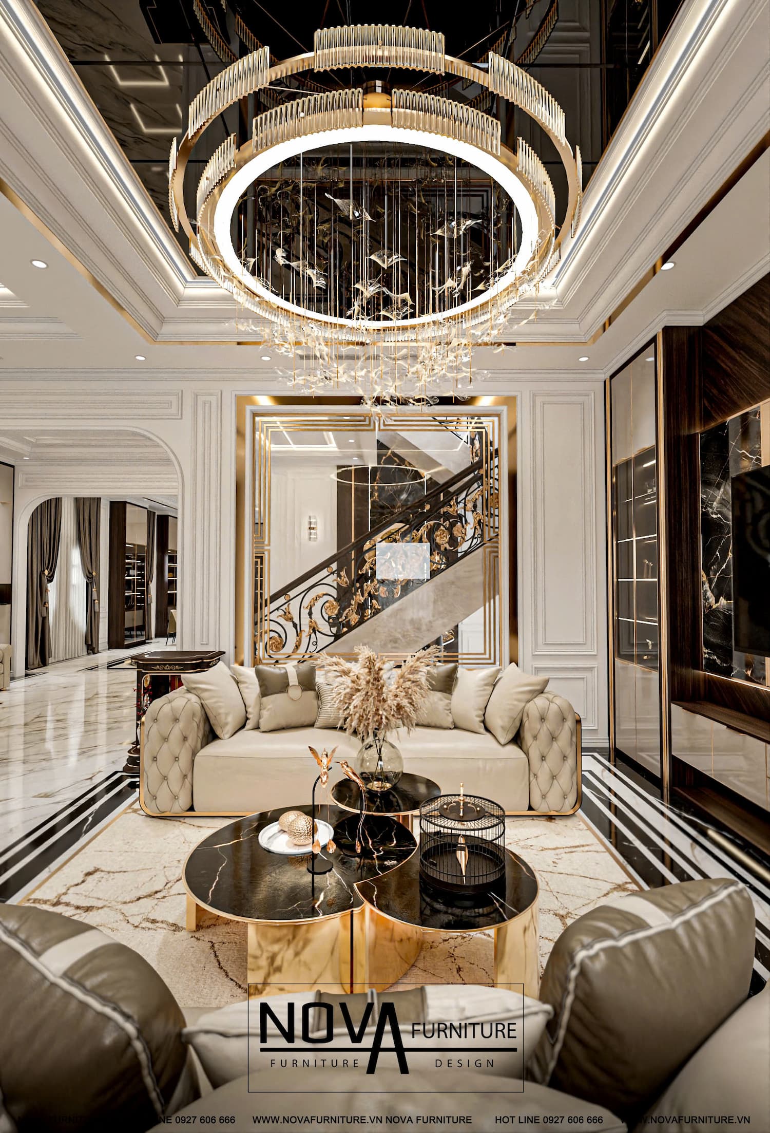 Thiết kế nội thất căn hộ Luxury HCM