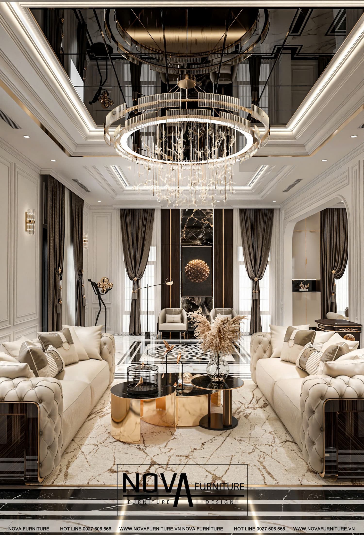 Thiết kế nội thất căn hộ Luxury HCM