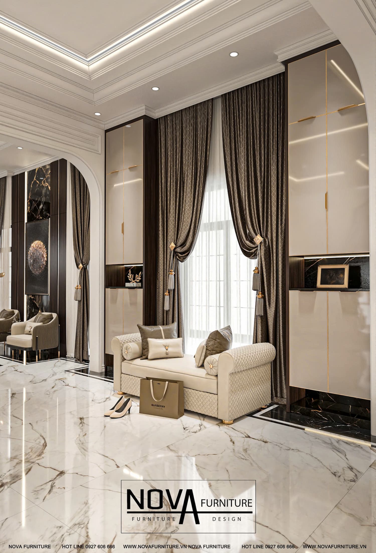 Thiết kế nội thất căn hộ Luxury HCM