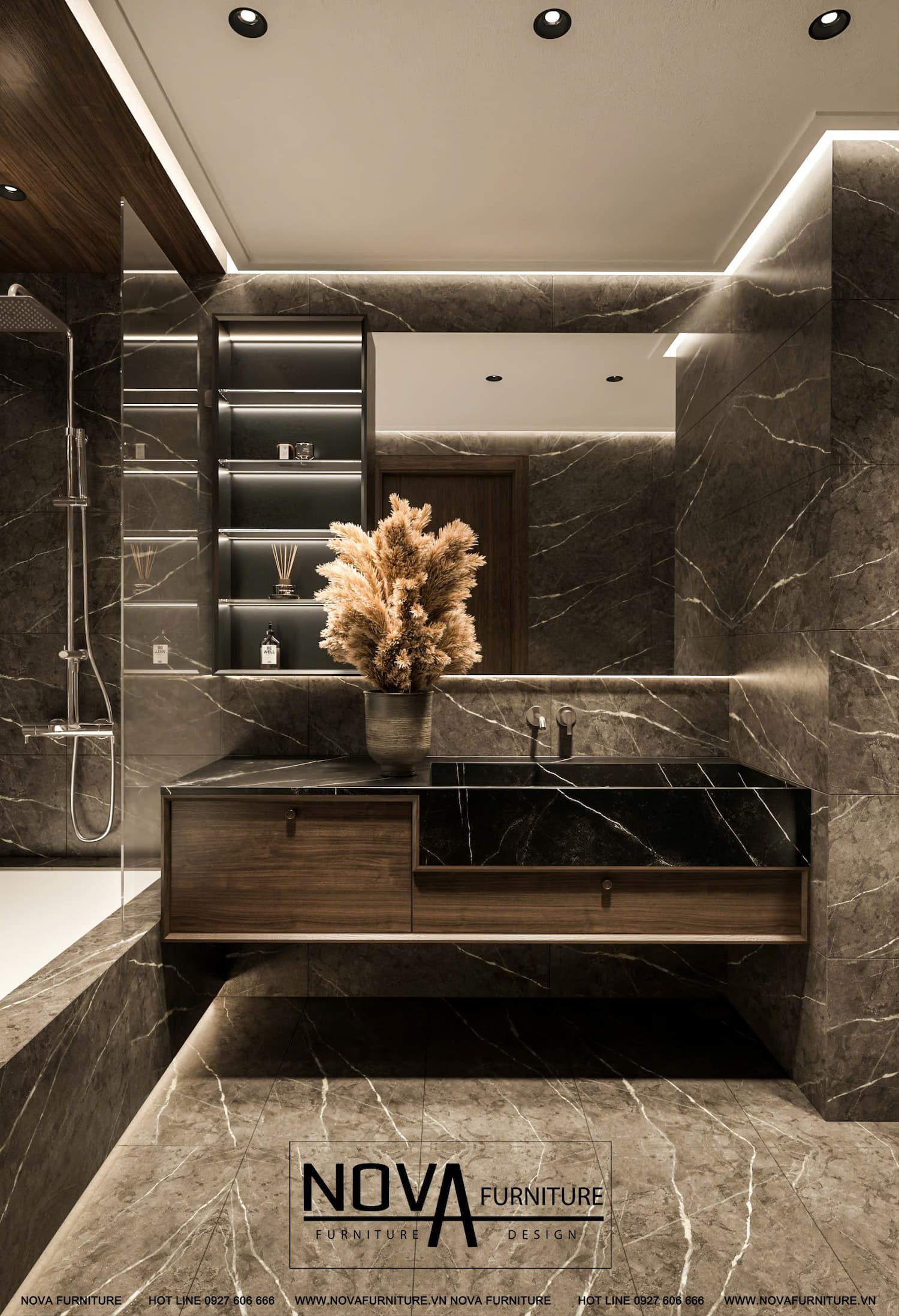 Thiết kế Nội thất phòng ngủ đôi Luxury