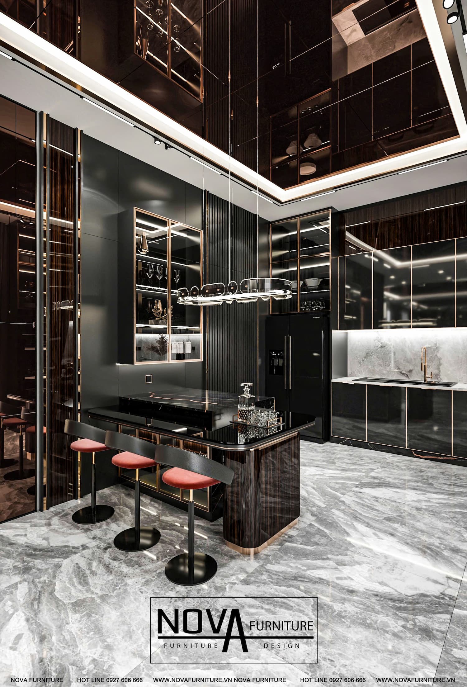 Tủ bếp Luxury HCM