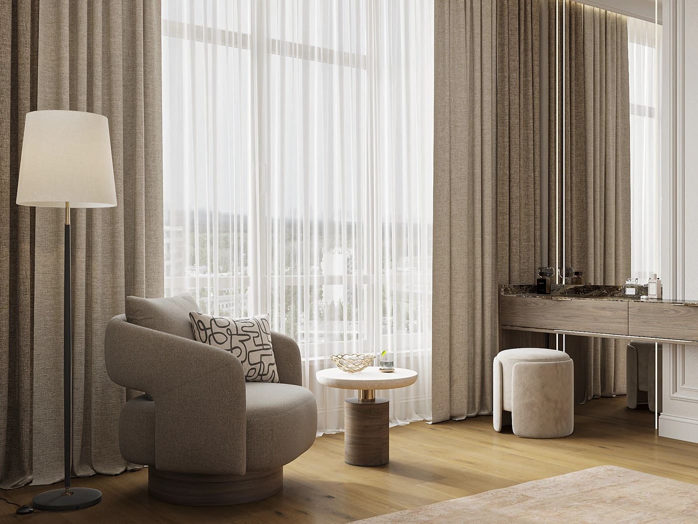 Thiết kế phòng ngủ tân cổ điển