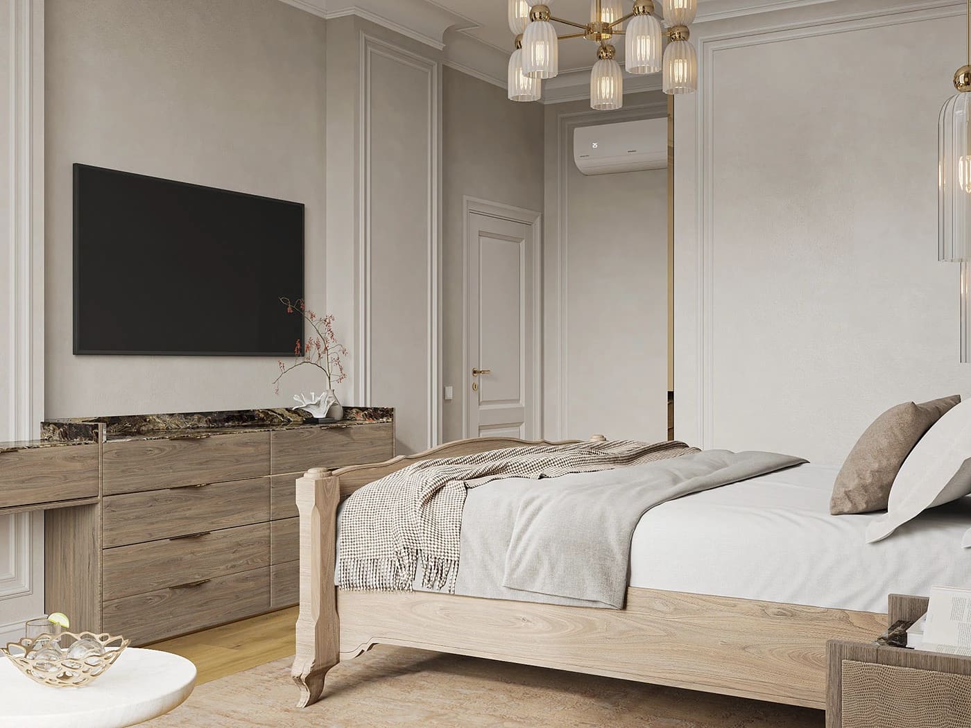 Thiết kế phòng ngủ tân cổ điển