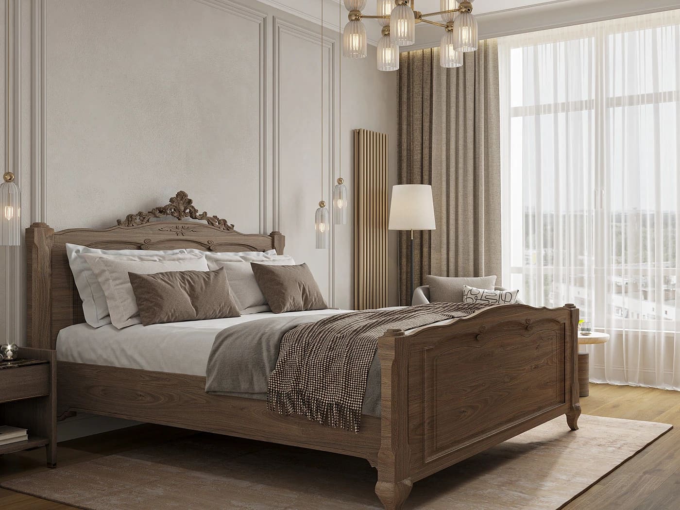 Thiết kế phòng ngủ tân cổ điển