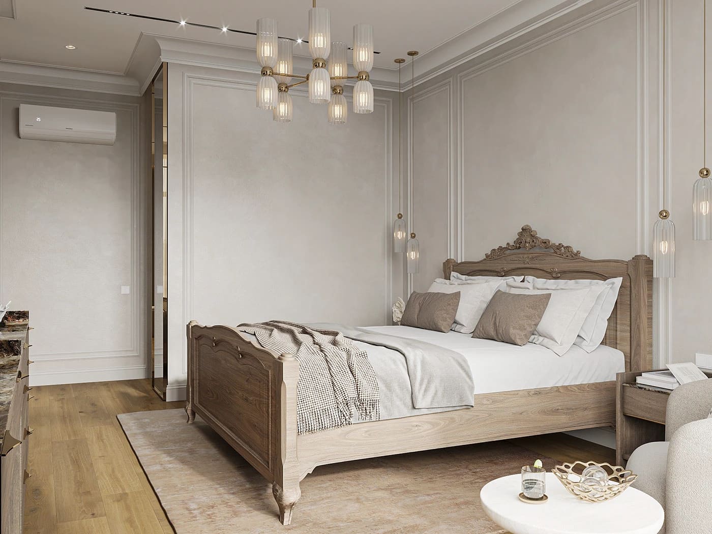 Thiết kế phòng ngủ tân cổ điển