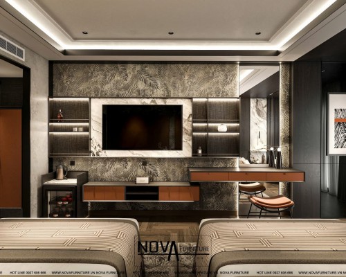 Thiết kế Nội thất phòng ngủ đôi Luxury