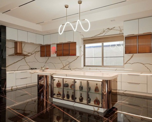 Tủ bếp hợp kim nhôm Luxury