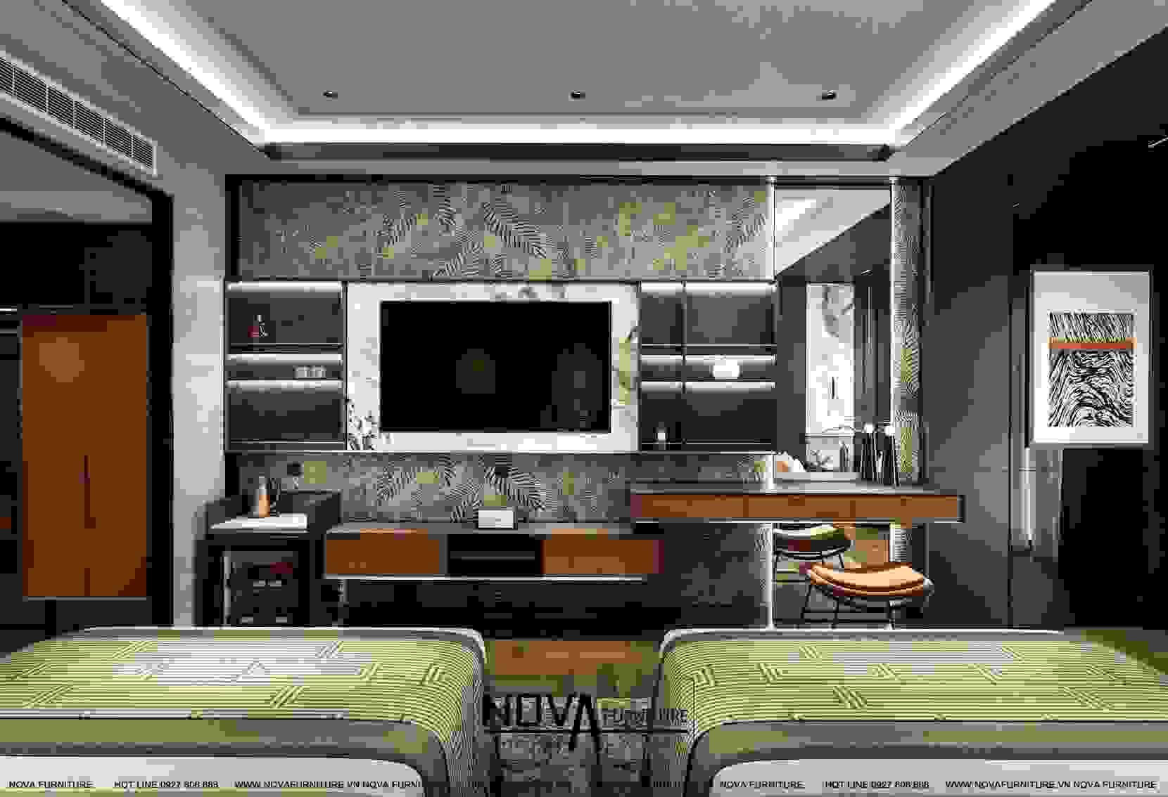 Thiết kế Nội thất phòng ngủ đôi Luxury