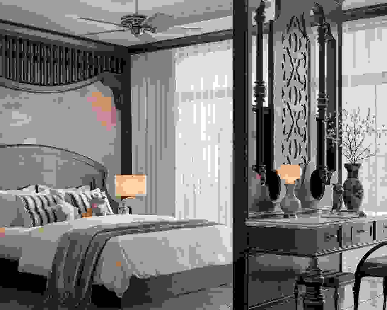 Phòng ngủ Luxury phong cách Indochine