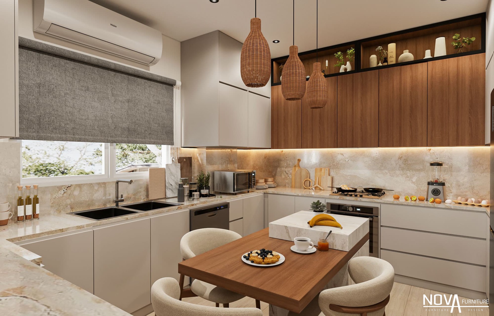 Nội thất căn hộ Vũng Tàu phong cách địa trung hải