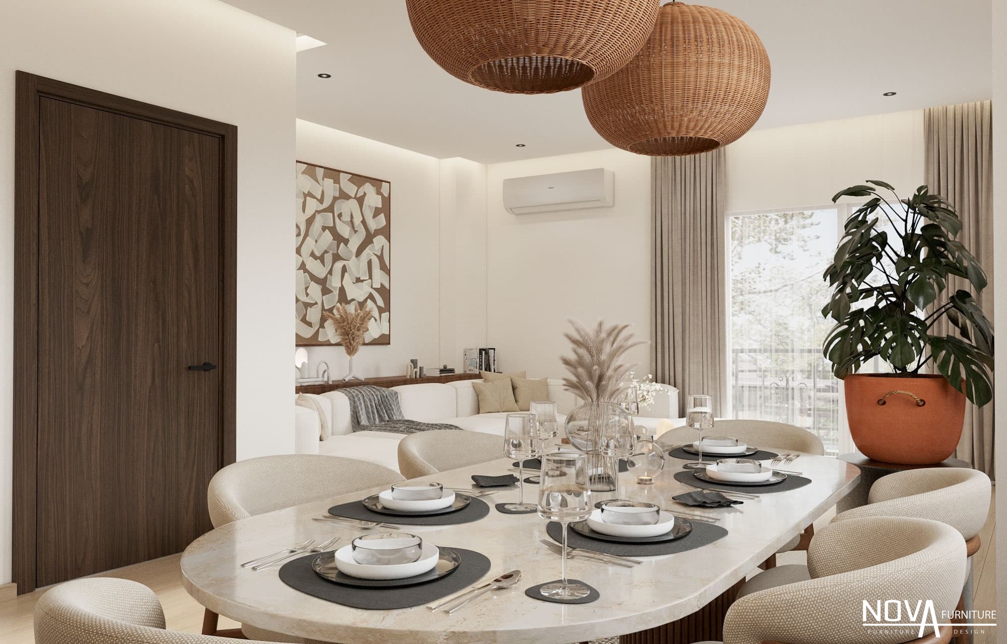 Nội thất căn hộ Vũng Tàu phong cách địa trung hải