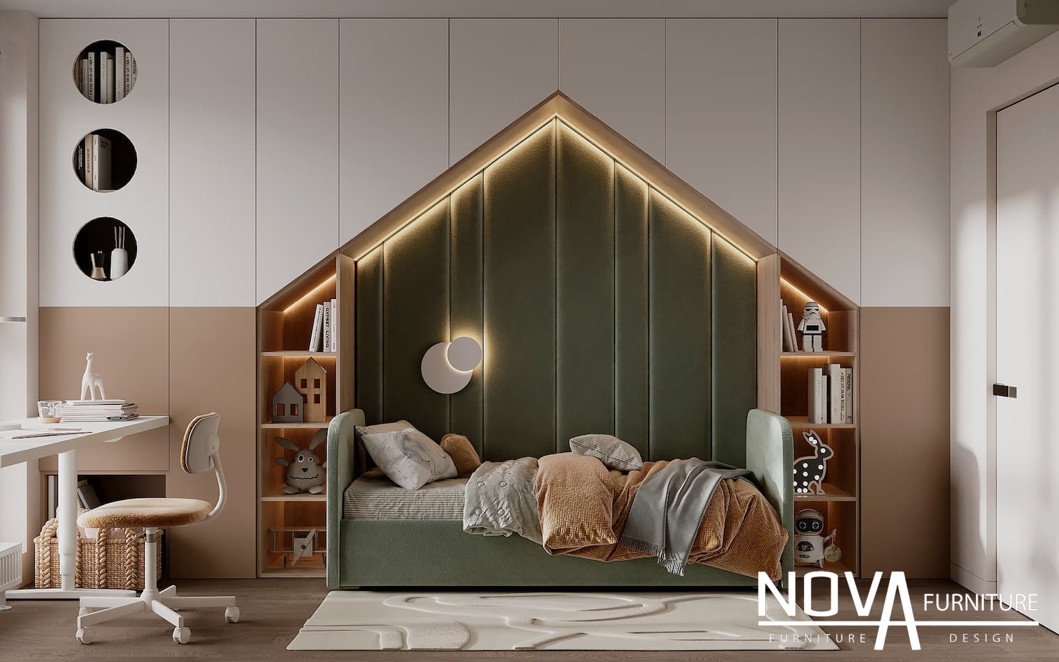 Thiết kế nội thất phòng ngủ cho bé ở Quận 3