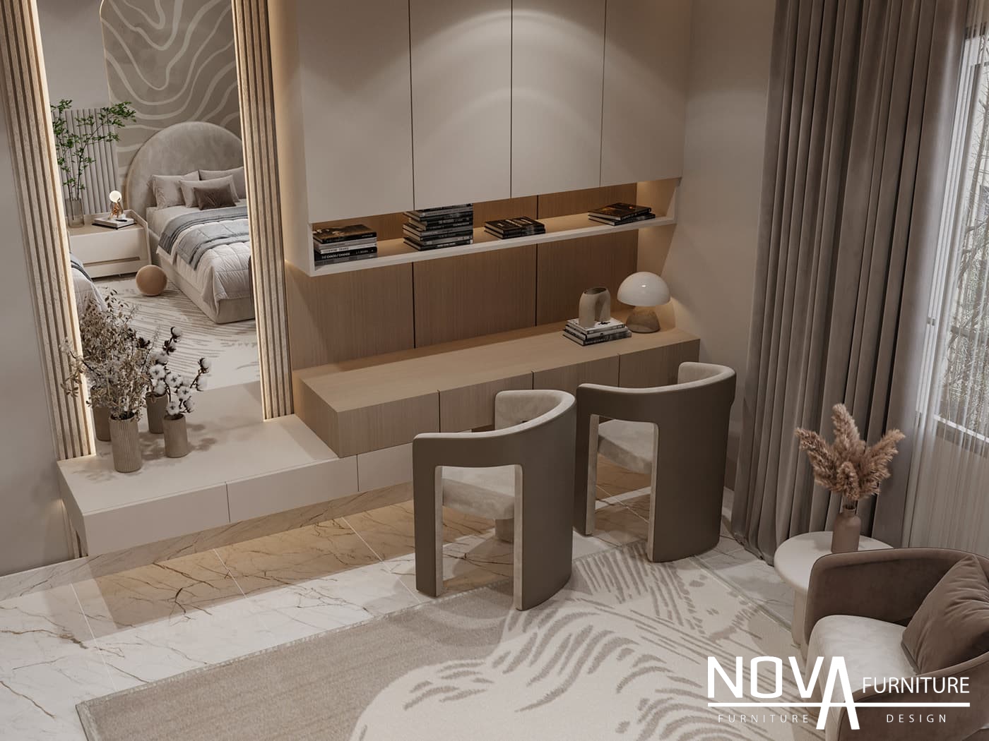 Thiết kế nội thất phòng ngủ đôi cho trẻ ở Vũng Tàu