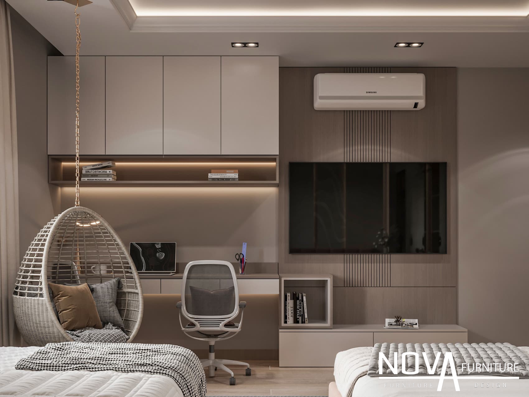 Thiết kế phòng ngủ cho 2 bé ở Bình Chánh