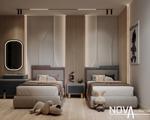 Thiết kế phòng ngủ cho 2 bé ở Vũng Tàu