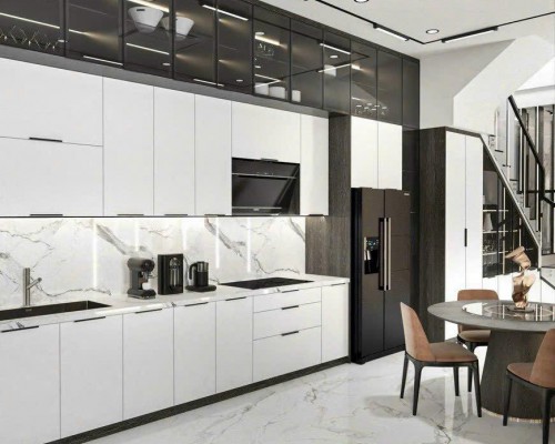 Tủ bếp hợp kim nhôm cánh kính Vũng Tàu HCM