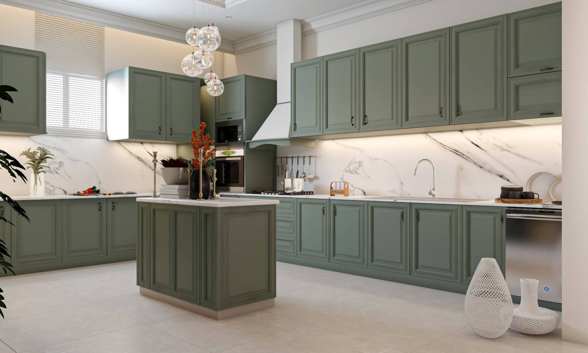 Thiết kế tủ bếp tân cổ điển Đồng Nai chuyên nghiệp