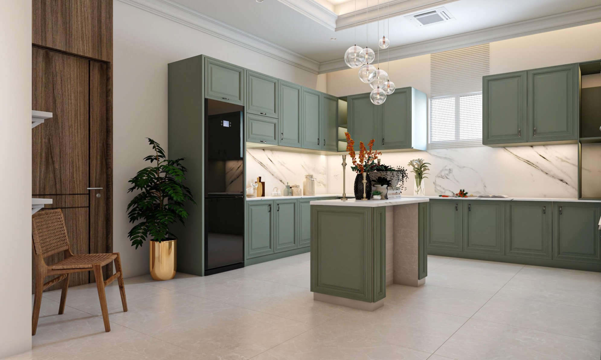 Thiết kế tủ bếp tân cổ điển Đồng Nai chuyên nghiệp
