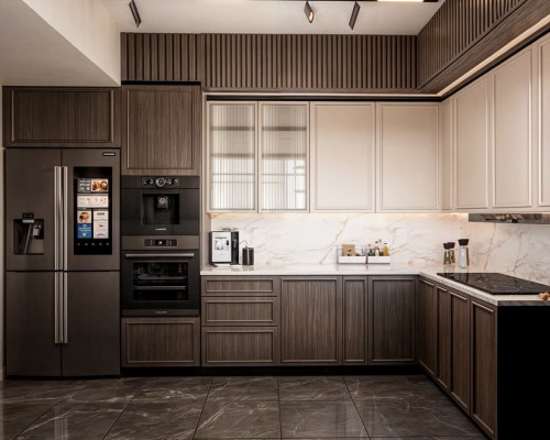 Tủ bếp tân cổ điển cao cấp ở Kiên Giang
