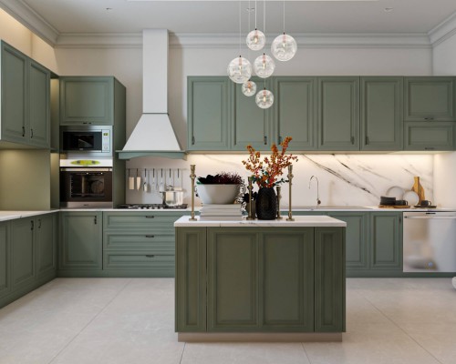 Thiết kế tủ bếp tân cổ điển Đồng Nai chuyên nghiệp