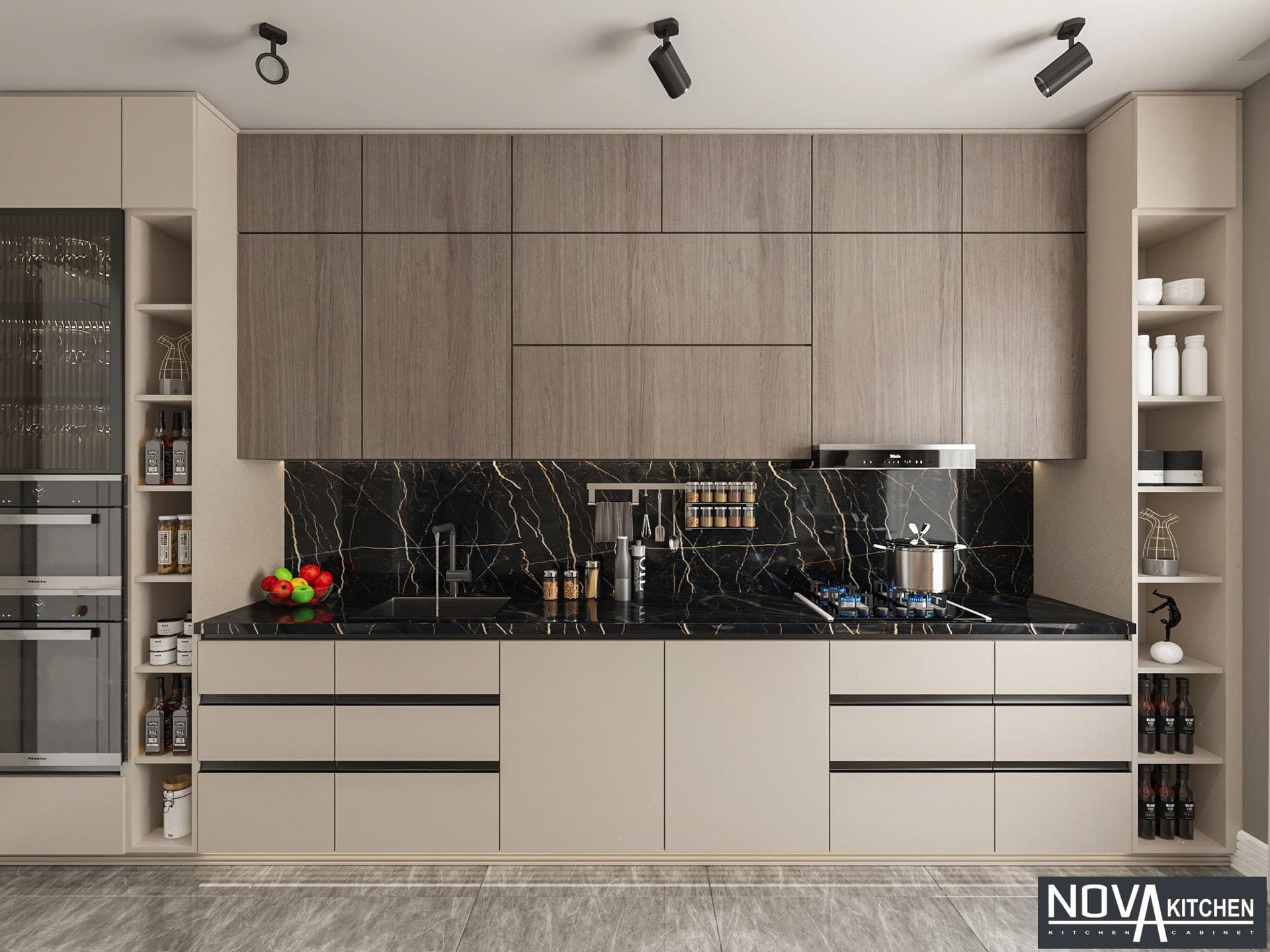Thiết kế thi công tủ bếp MDF cao cấp HCM