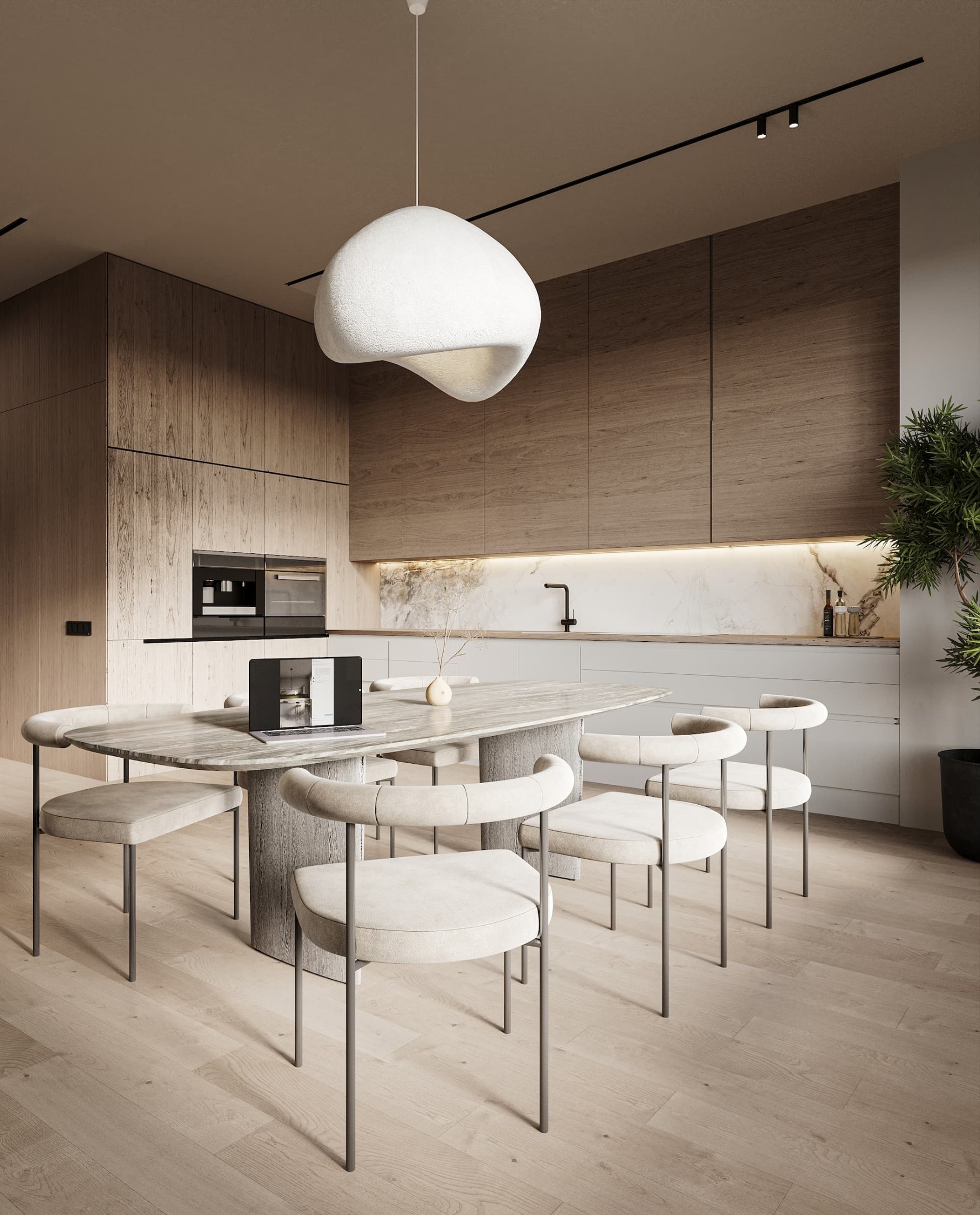 Tủ bếp gỗ hiện đại Bà Rịa Vũng Tàu