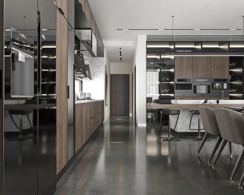 Thiết Kế Tủ Bếp Vân Gỗ Cao Cấp