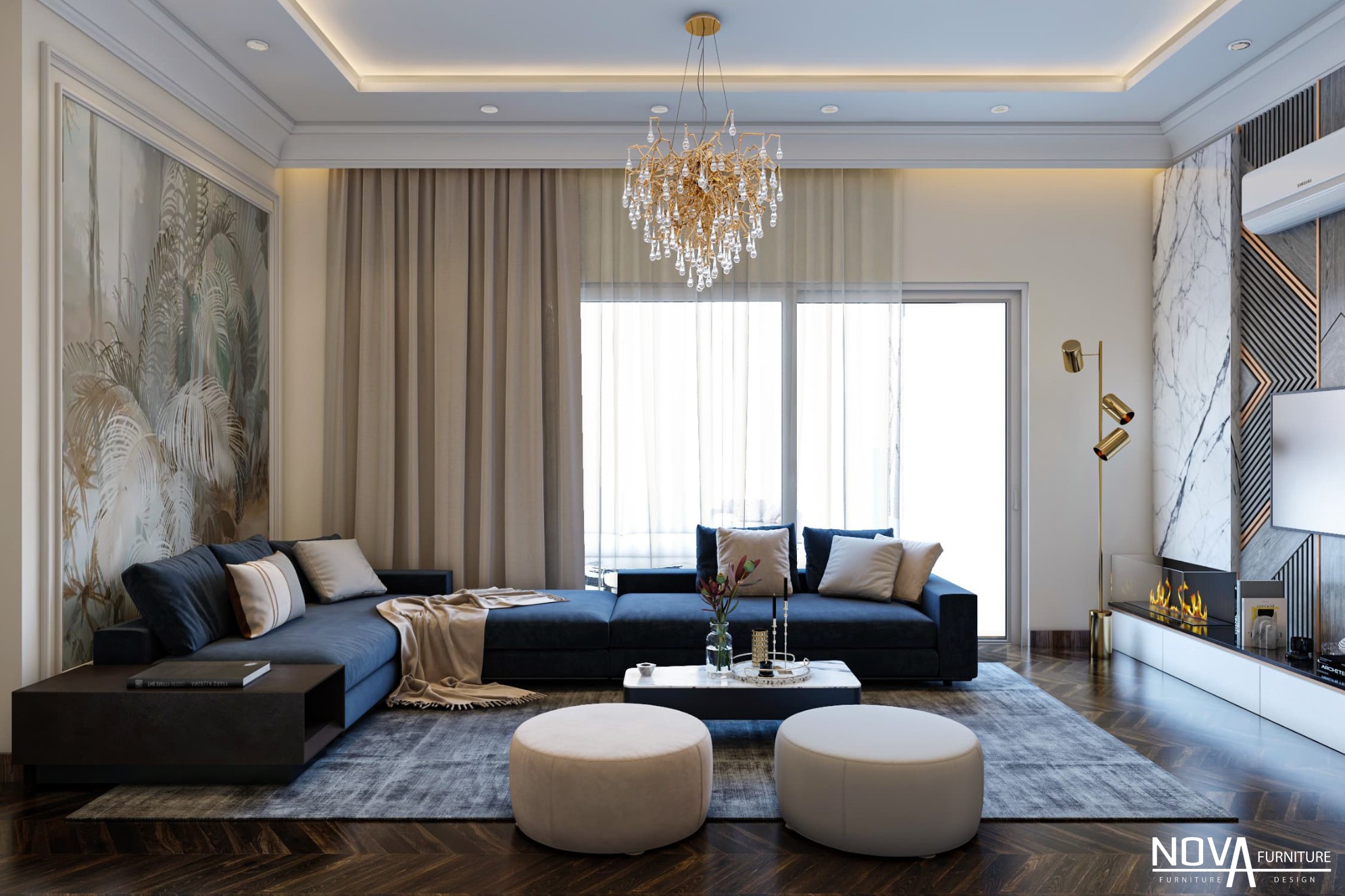 Thiết kế thi công phòng khách Đồng Nai
