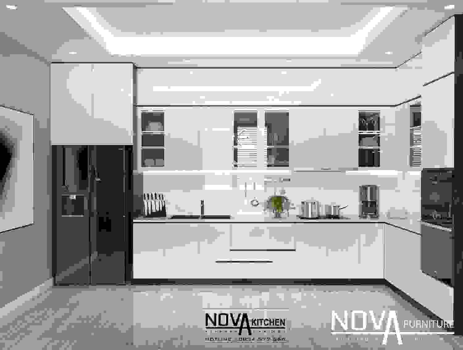Tủ bếp Kiên Giang cao cấp thiết kế hiện đại