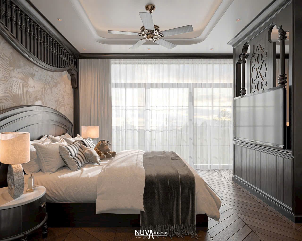 Thiết kế thi công nội thất căn hộ phong cách Indochine HCM