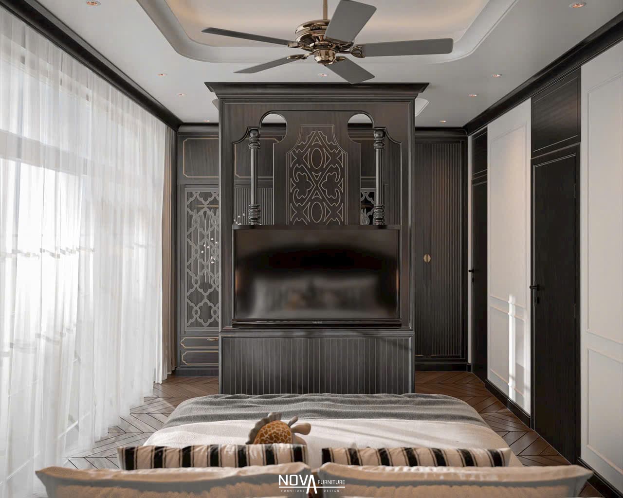 Thiết kế thi công nội thất căn hộ phong cách Indochine HCM