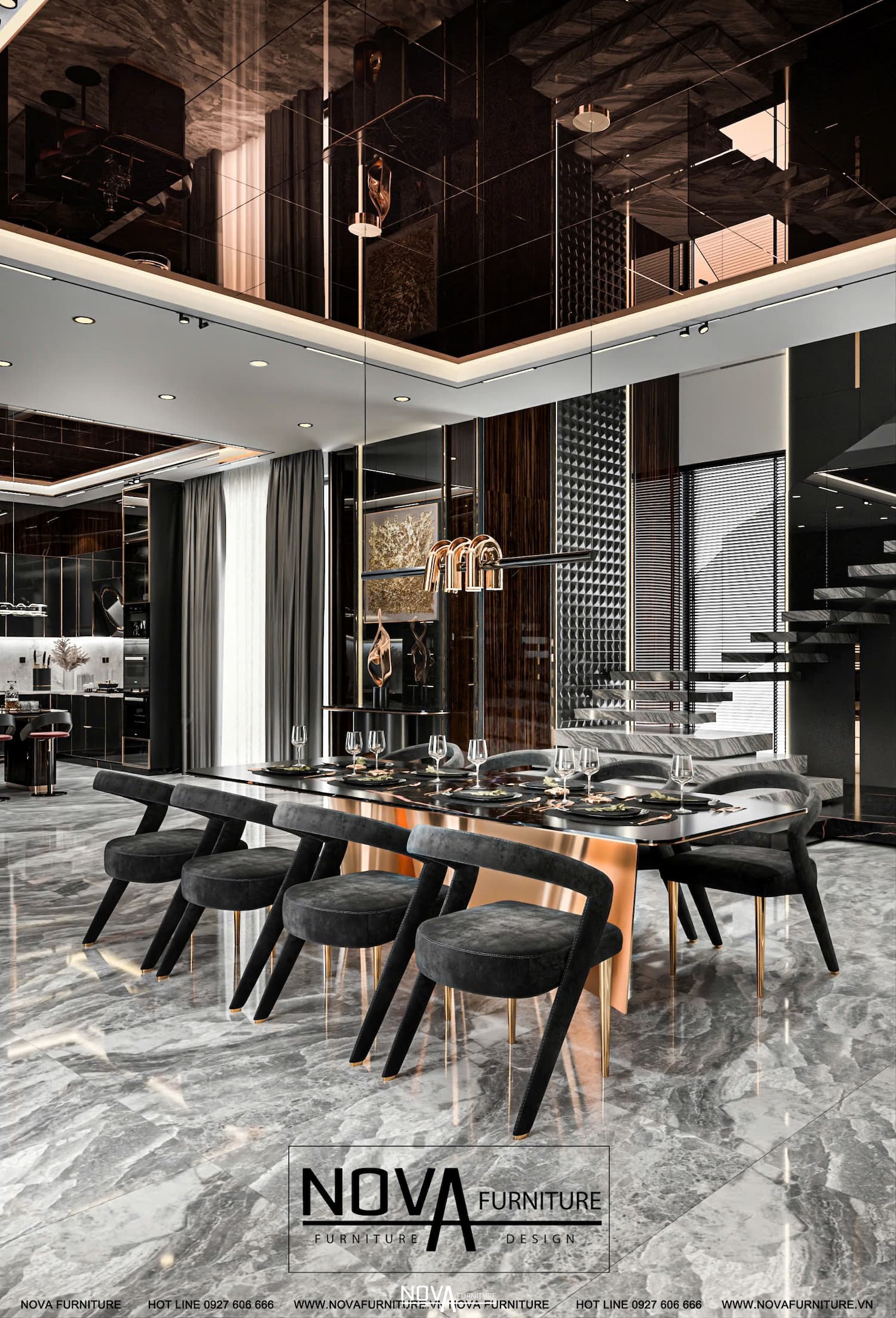 Thiết kế phòng bếp Luxury HCM