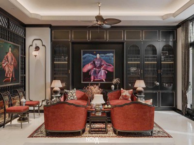 Thiết kế thi công nội thất căn hộ phong cách Indochine HCM