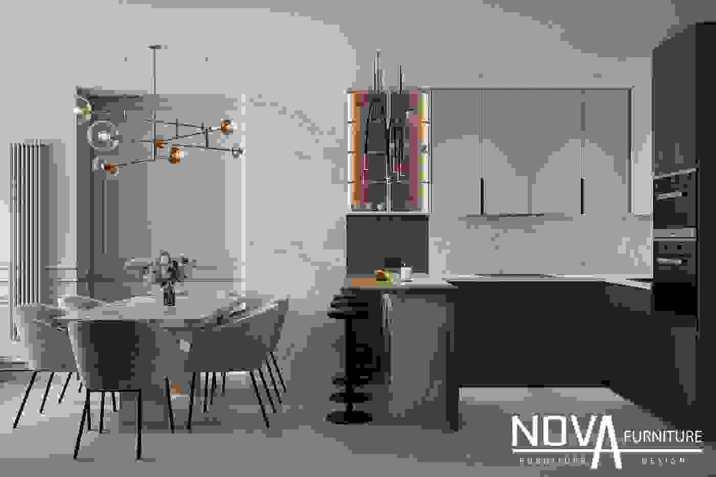 Thiết kế nội thất phòng bếp HCM