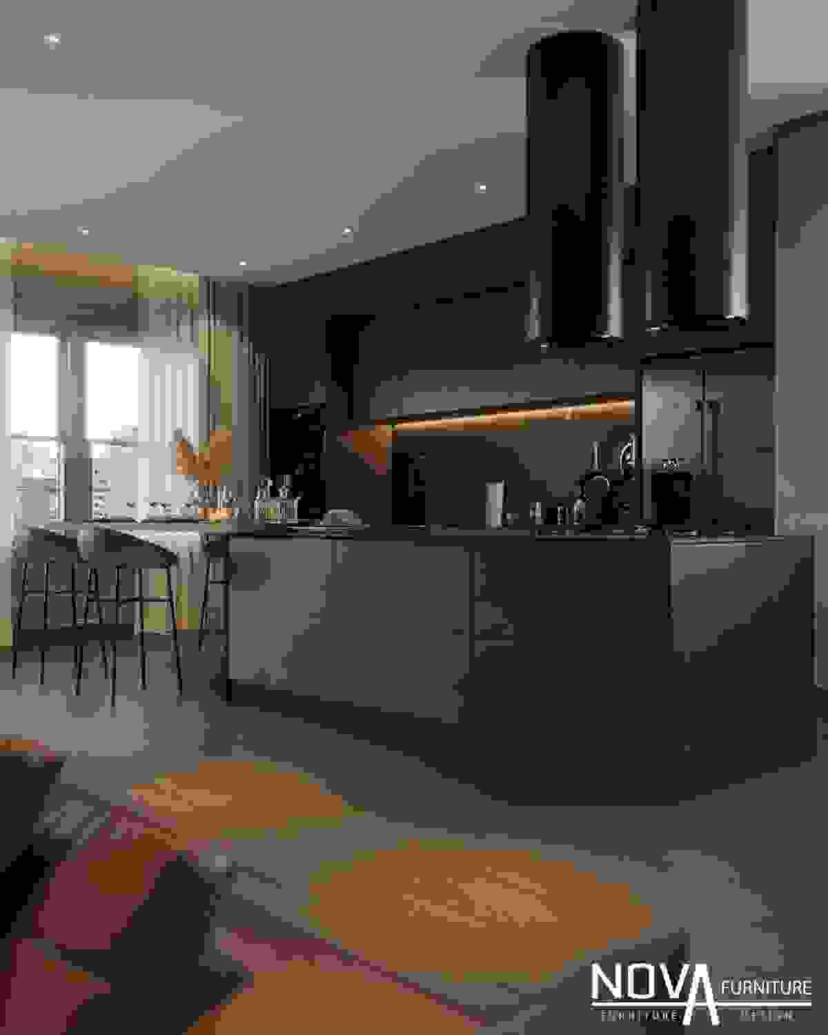 Thiết kế nội thất phòng bếp hiện đại