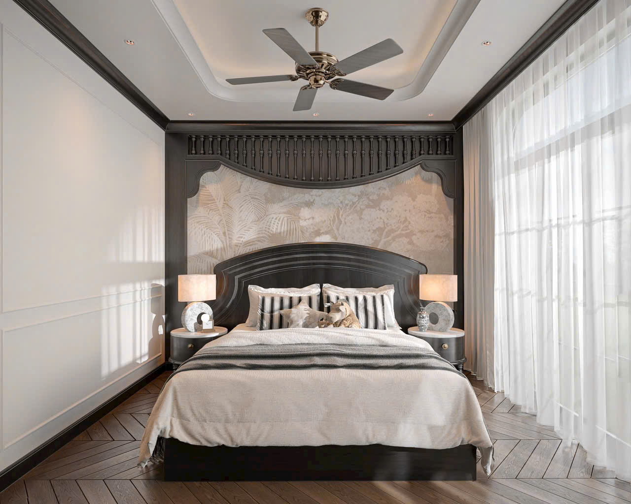 Phòng ngủ Luxury phong cách Indochine