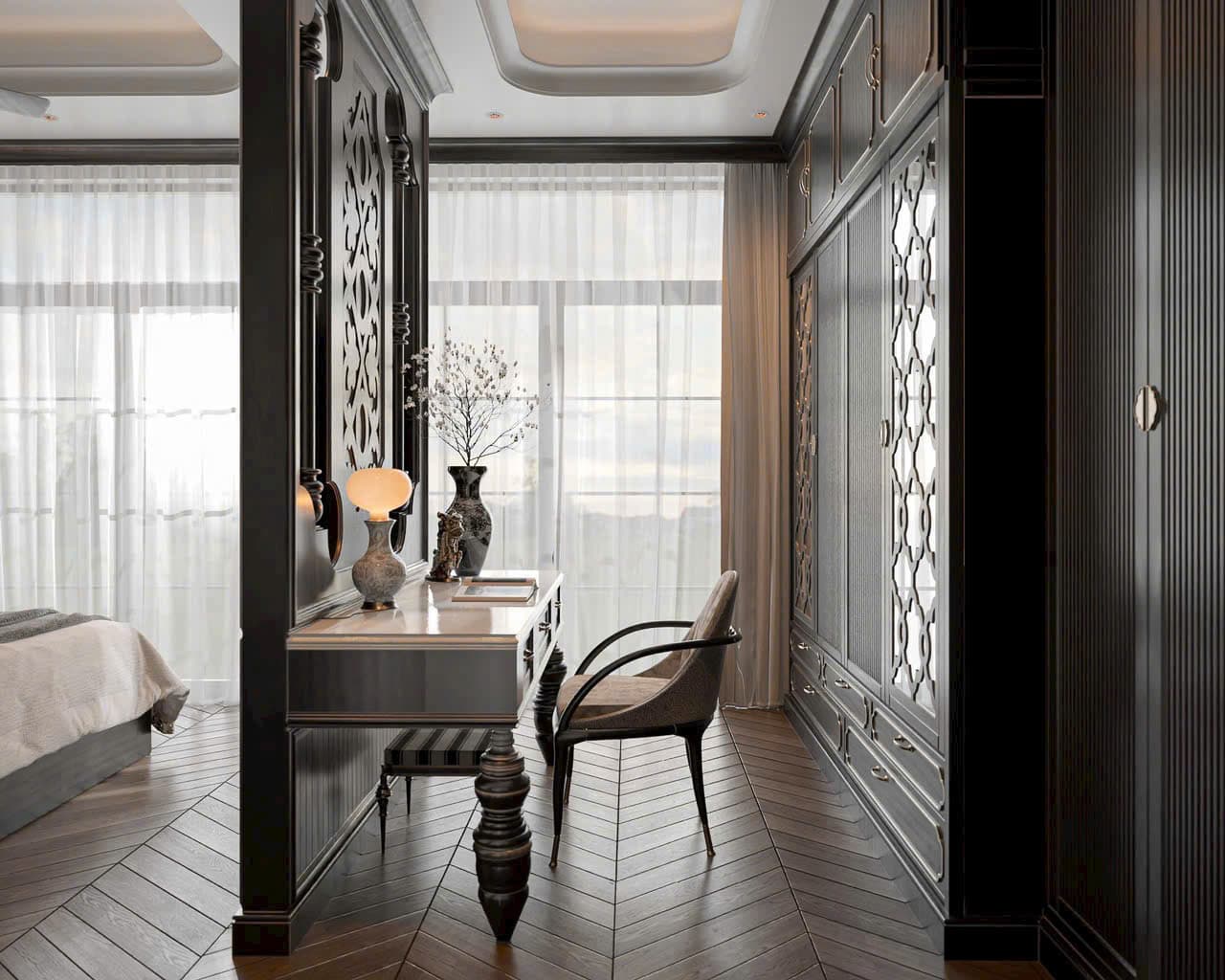 Phòng ngủ Luxury phong cách Indochine