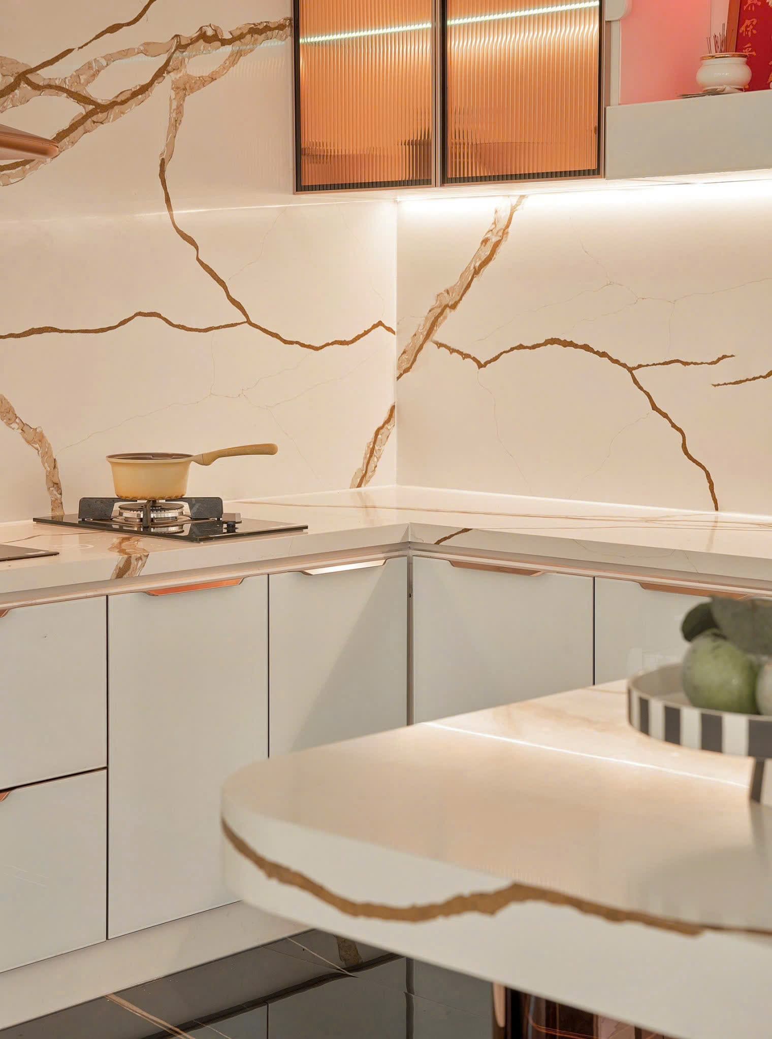 Tủ bếp hợp kim nhôm Luxury