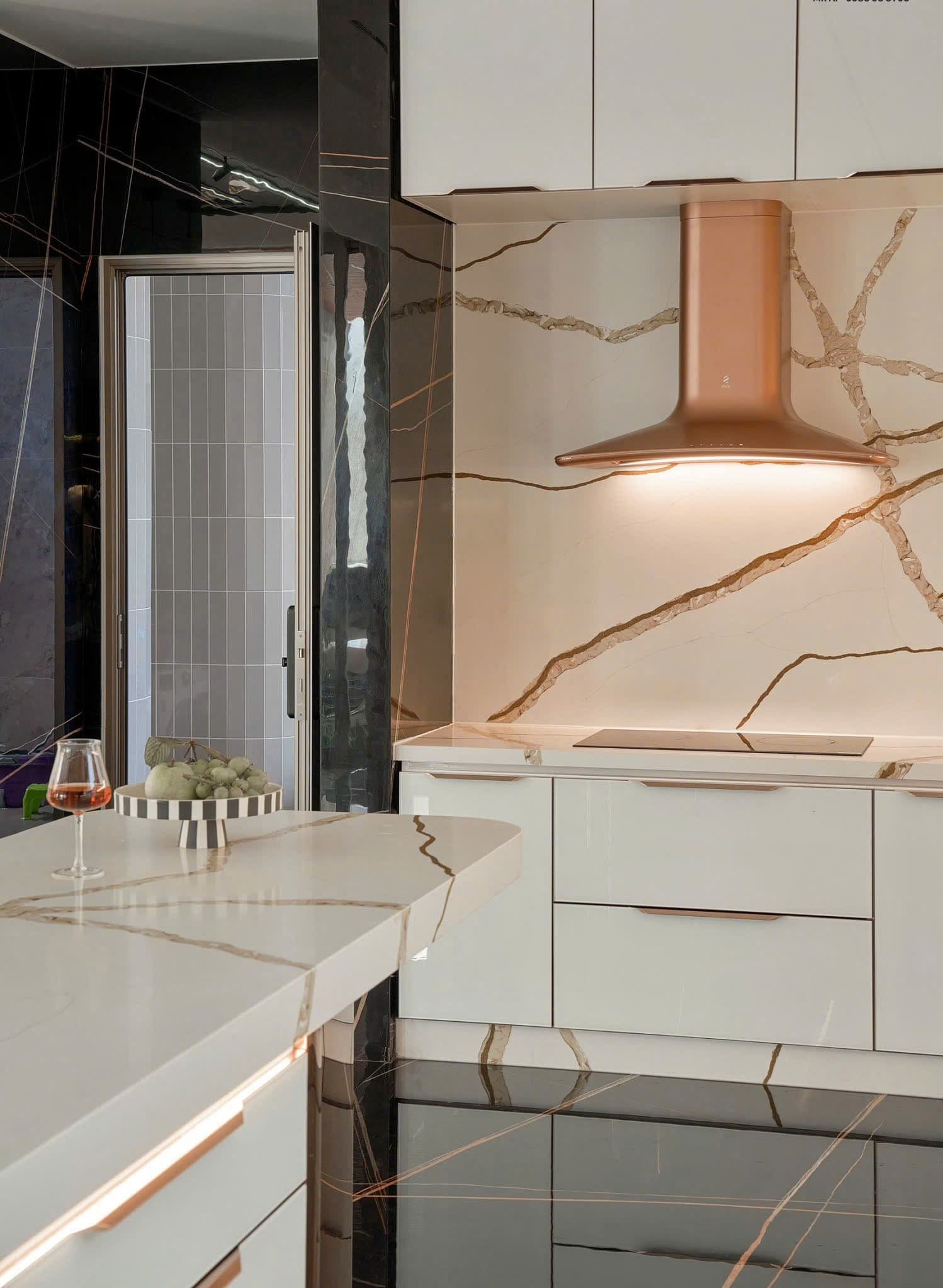 Tủ bếp hợp kim nhôm Luxury