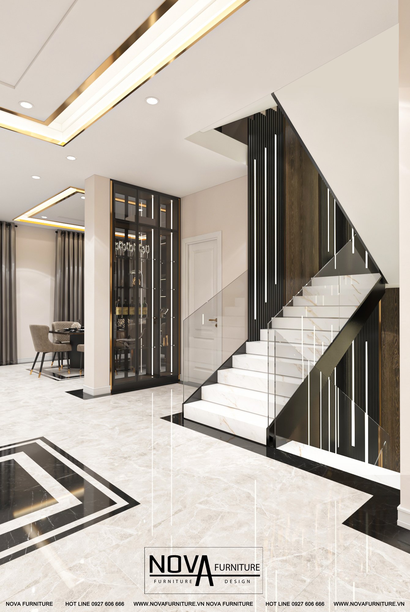 Nội thất nhà phố cao cấp Đồng Tháp